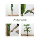 Artificial Banano Árbol Planta Arbusto 21 .0 C M Aspcto Real Verde