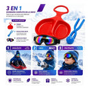 Kit Trineo Theck Nieve Lentes Molde Bola Snow Fun Azar/surtido