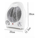 Caloventor Potop 2000w Frío/calor Con Termostato Y Asa Transporte Blanco