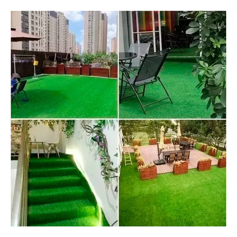 Pasto Sintético Eco & Deco Rollo 3mt De Largo Color Verde Medio