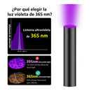 Linterna Uv Recargable Lámpara Ultravioleta  Billetes Falsos