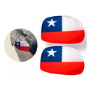 Cubre Espejo Bandera Chilena Pack 2 Fundas Cubre Retrovisor