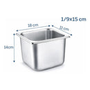 X3 Contenedor Cambro Deposito Gastronómico 18x11x14 1/9*15cm