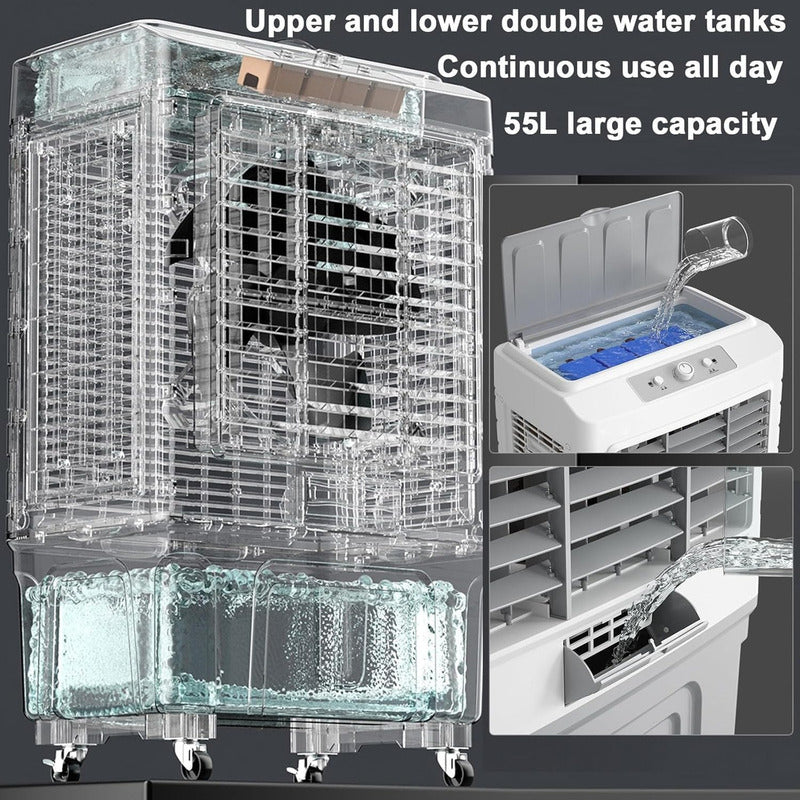 Enfriador Aire Evaporativo Industrial 5000m3 40 L