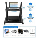 Base Móvil Para Tv Con Repisa Vesa Hasta 80 Kg Negro