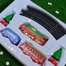 Tren Navideño Eléctrico 17 Piezas Con Rieles Merry Christmas