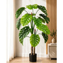 Arbol Monstera Grande Realista Frondosa Artificial 1 8. 0 M Verde