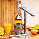 Prensa Exprimidor Cítricos Manual Theck Acero Inoxidable Gris