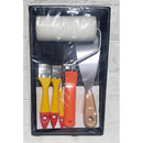Kit Set Para Pintar 1 Bandeja 3 Brochas 1 Rodillo 1 Espatula