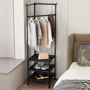 Perchero Closet Estante Esquinero Organizador Colgador Ropa Negro