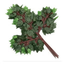 Pack De 12 Hojas Ramas Artificial Verde Follaje Ficus Arbol Verde