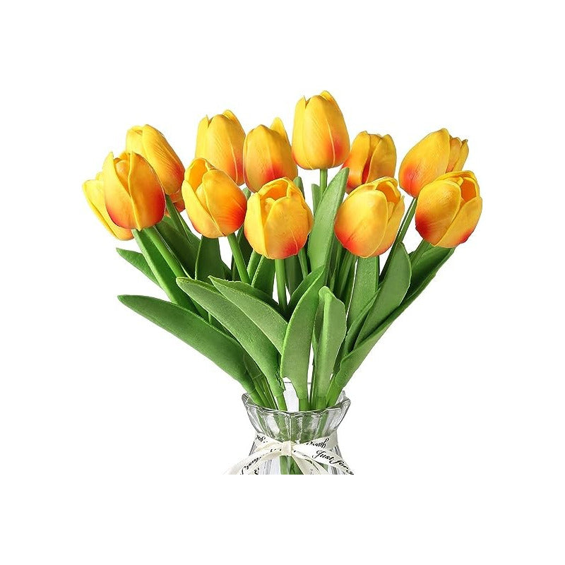Ramos De Tulipanes Artificiales Flor Decoración Hogar