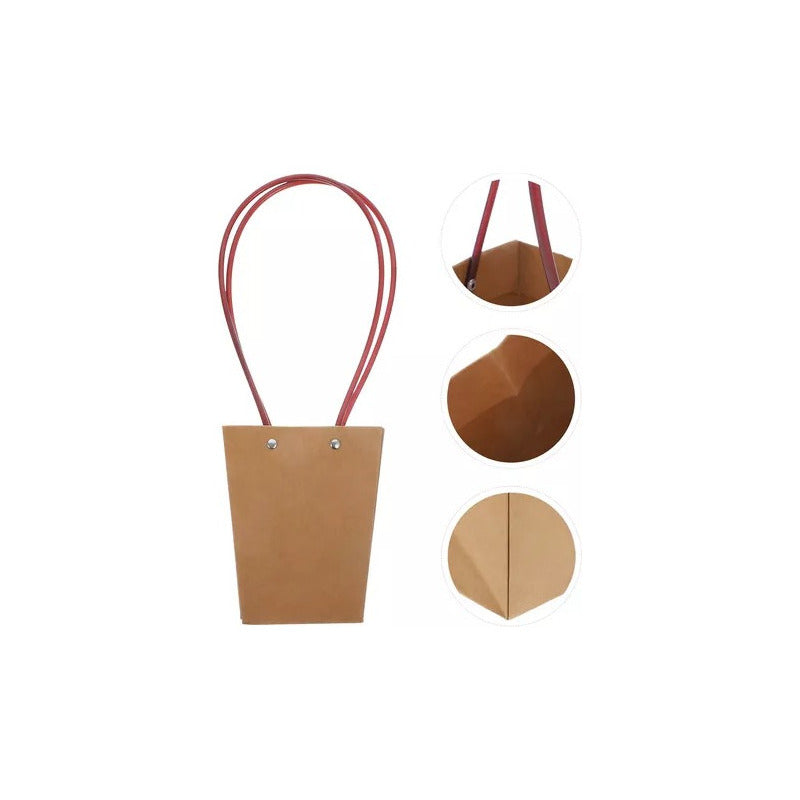 Bolsa Para Arreglos Florales, Bolsa De Papel Kraft, Ramo Etc