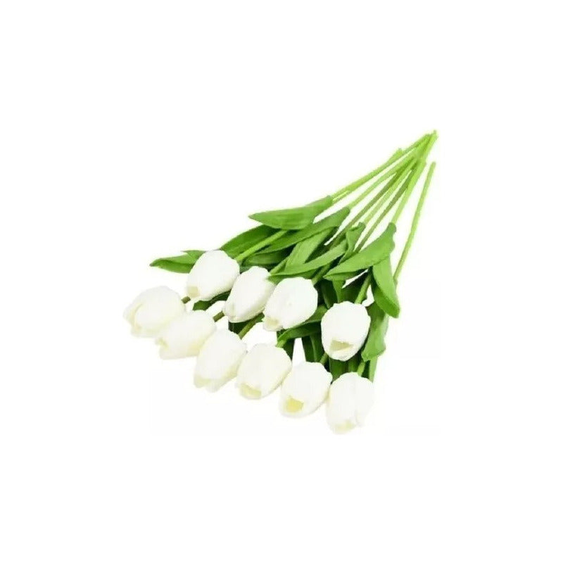 Ramos De Tulipanes Artificiales Flor Decoración Tulipan