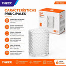 Vasos Vidrio Theck 200ml Pack 6 Texturizados Transparentes Transparente