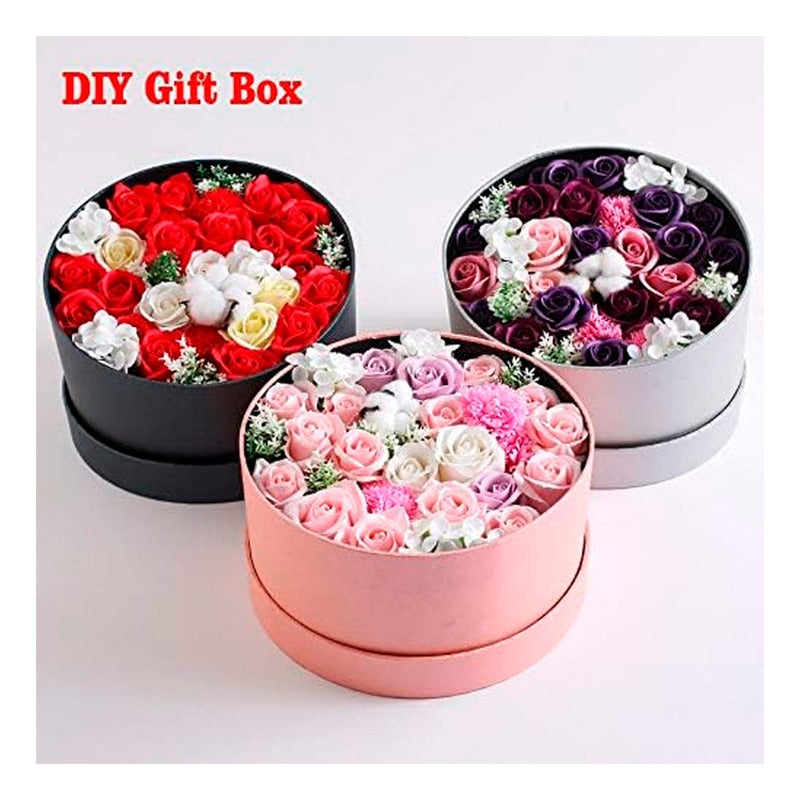 Pack 50 Und Rosas Artificiales A Base D Jabón Para Decorar