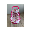 Coche Juguete Rosa Sm Plegable Metal Ruedas Luminosas Diseño Grande