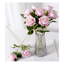 Pack De 12 Rosas Artificiales De Tela Para Decoración