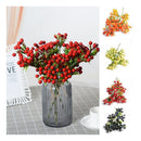 Bayas Ramas Flores Artificiales  Berry Tallos Frondoso