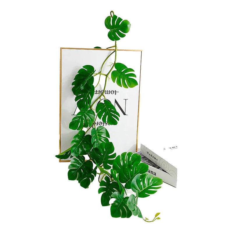 Guirnalda Monstera Decoración Palmera Tropical Colgante