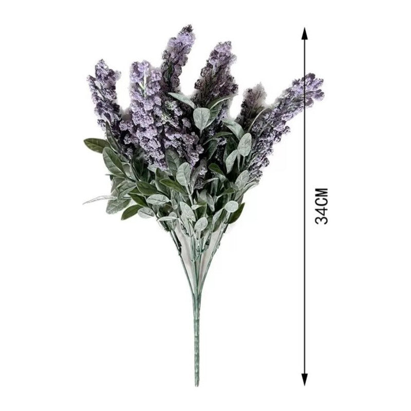 Flores Artificiales Lavanda Anticaida Lavanda 3d Artificial