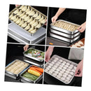 Bandeja Hermética 3.2l Acero Inoxidable Rectangular Cocina Plateado