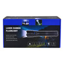 Linterna Led Theck Xy6099 Recargable Zoom De Largo Alcance Blanco Negro