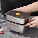 X3 Recipientes Herméticos Acero Inoxidable 1.9l Cocina Plateado
