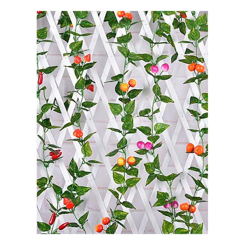Fruta Artificial Mandarina Vid Naranjas Planta Colgante Baya