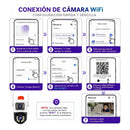 Cámara Wifi Interior Ptz 1080p Audio Visión Nocturna Hd Jt81 Blanco