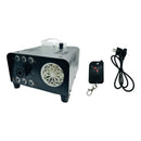 Máquina De Humo Burbujas Y Luces + Control Remoto, 3 En 1 Negro