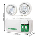Lampara De Emergencia Theck Doble Foco Recargable Automatica Blanco
