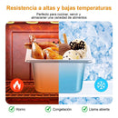Pack 6 Bandeja Deposito Gastronomico Acero Inox 18x11x6 1/9