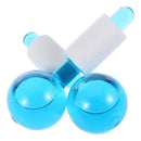 Rodillos Faciales De Cristal Masajeadores Globos De Hielo Celeste O Rosa