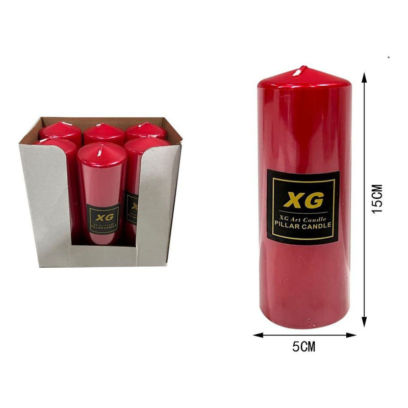 Velas Lisas Metálicas Velón 15cm