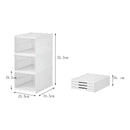 Zapatera Organizador Caja Apilable Para Zapatos 3 Niveles Blanco