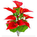 Ramo De Anturio Lirio Artificial Flores Color Rojo Gigante Rojo