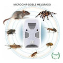 Pack 2 Repelente Ultrasónico Espanta Plaga Insectos Raton Vd