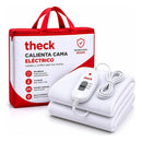 Calienta Cama Eléctrico Theck 2 Plazas 150x160 Cm 2 Niveles Blanco Thk-2plz