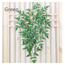Rama Follaje De Arce Bambu Colgante Artificial Vara Frondosa Verde