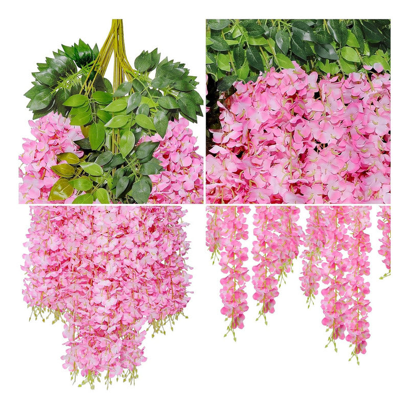 Pack De 12 Colgantes De Flores Artificiales Guirnaldas