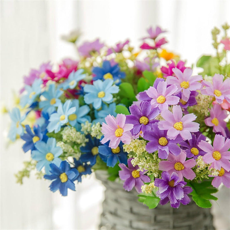 Flor Artificial Margaritas Flor Silvestre Decorativas