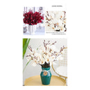 Magnolia Horquilla Flor Gladiolo Artificial Orquídea D Otoño
