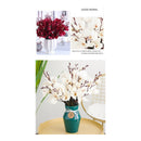 Magnolia Horquilla Flor Gladiolo Artificial Orquídea D Otoño