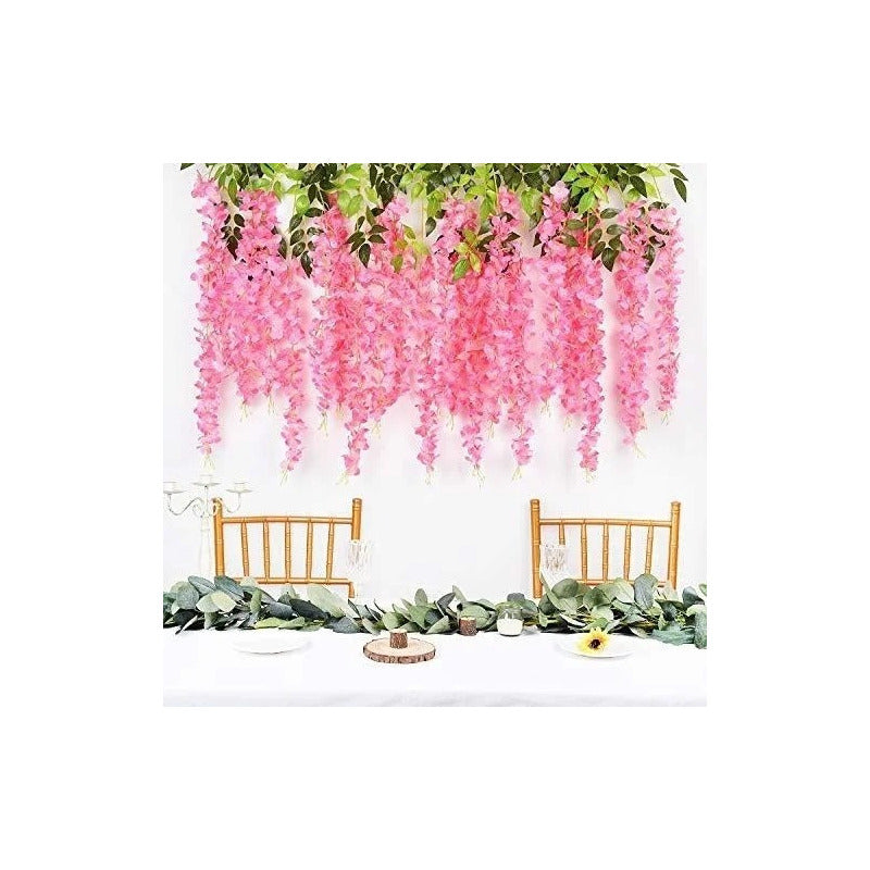 Pack De 12 Colgantes De Flores Artificiales Guirnaldas