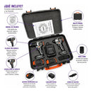 Kit Taladro Llave Impacto Theck 98v 2 Baterías 10ah Maletín