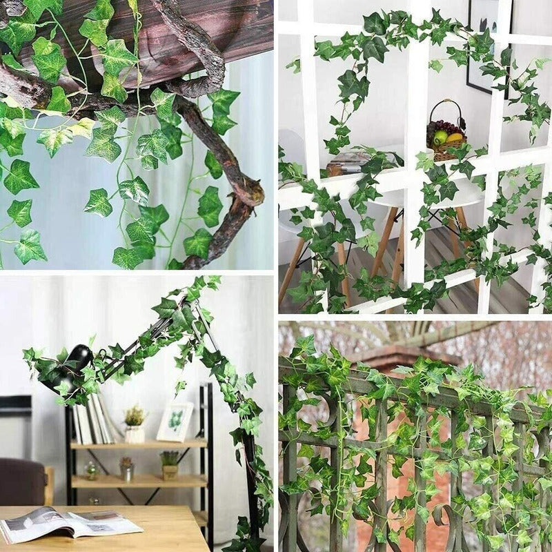 Pack 12 Planta Artificial Enredadera Tiras 210cm Deco