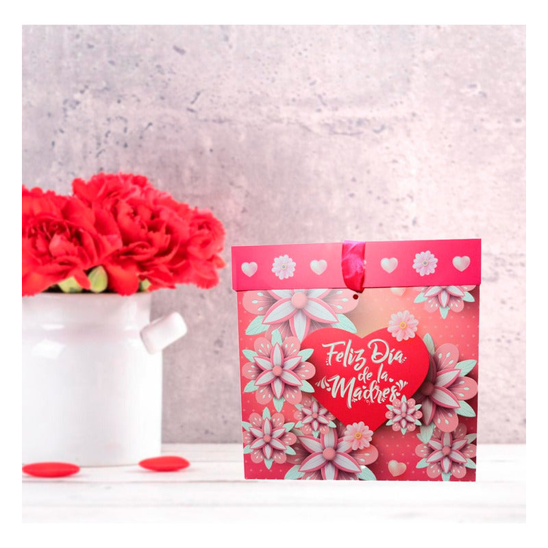 Pack X12 Caja De Regalo Día De Las Madres 30x30cm