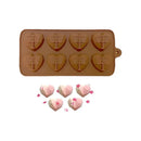 Pack De 6 Moldes De Silicona Surtidos Para Chocolate Marrón