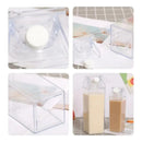 Jarra Botella Para Leche Jugo Bebidas Etc 1 Litro Con Stiker Transparente